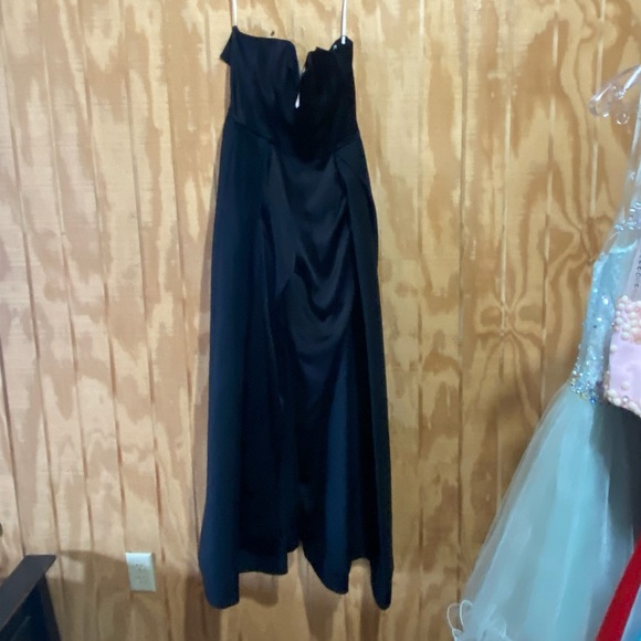 A size 4 black Halston Heritage jumpsuit with a train - Picture 2 of 7